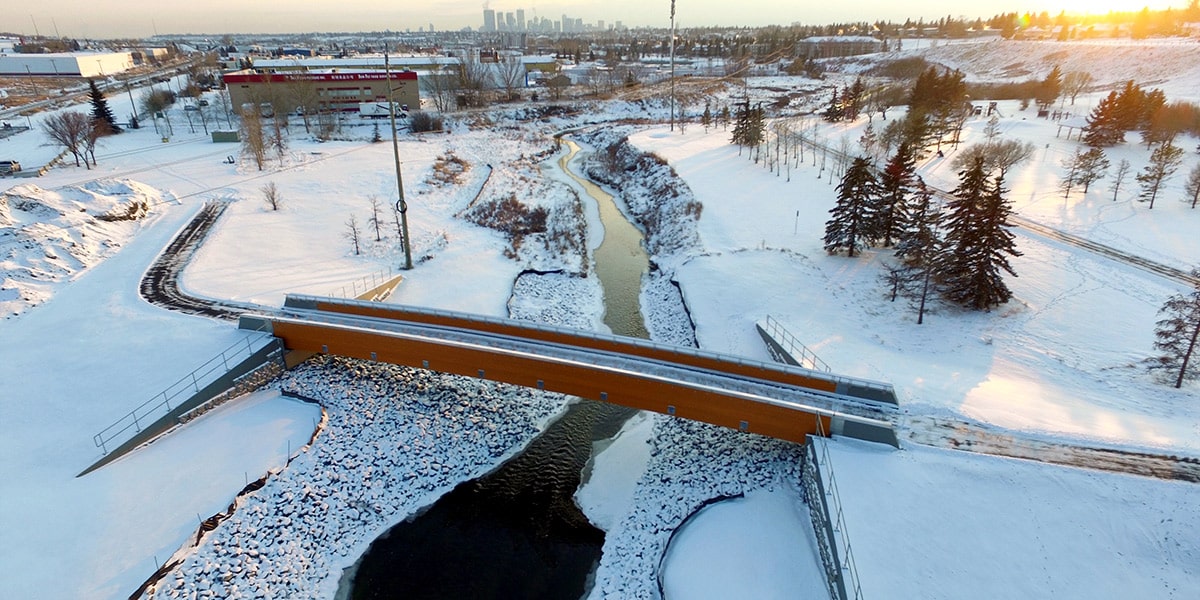 Laycock Park pedestrian bridge, Calgary